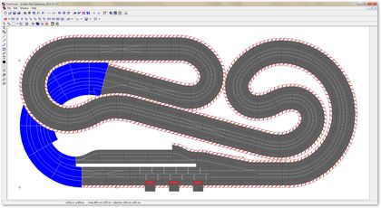 Linden Park Speedway - Enterhakenkurve mit Abfahrt auf die Gegengerade